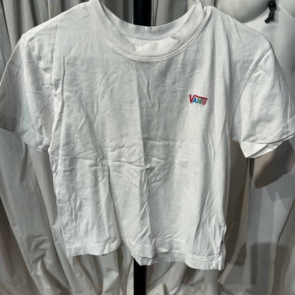 Vans White Cropped TShirt Size XS